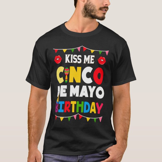 Cinco De Mayo Burritos  Mexico Tacos and Avocado   T-Shirt (Vorderseite)
