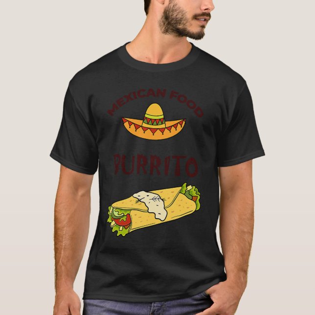 Cinco De Mayo Burritos  Mexico Tacos and Avocado   T-Shirt (Vorderseite)