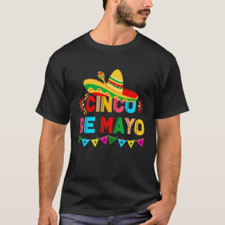 Cinco De Mayo Burritos Mexico Tacos und Avocado T-Shirt