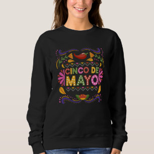 Cinco De Mayo Burritos Mexiko Tacos und Avocado 1 Sweatshirt