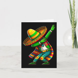 Cinco De Mayo Cactus Mexican Poncho Sombrero Hat B Karte