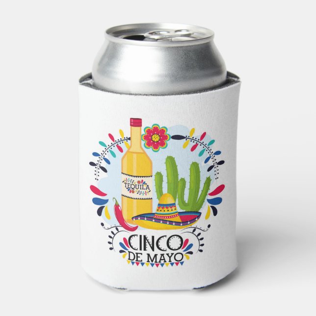 Cinco De Mayo Can Cooler Dosenkühler (Kanne Vorderseite)