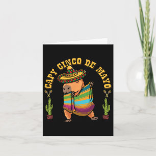 Cinco De Mayo Capybyras Mexikanische Capybyra Kind Karte