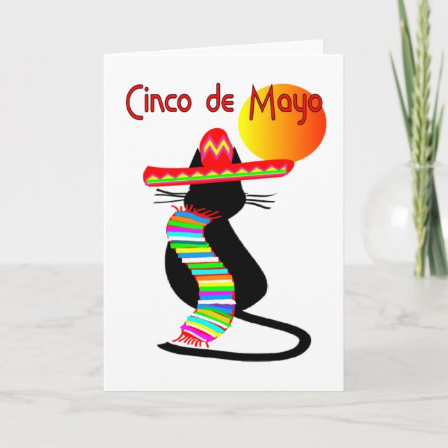 Cinco de mayo CAT Karte (Vorderseite)