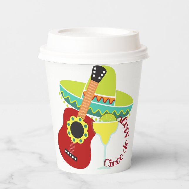 Cinco de Mayo Célébration 8oz. Gobelet en papier (Recto)