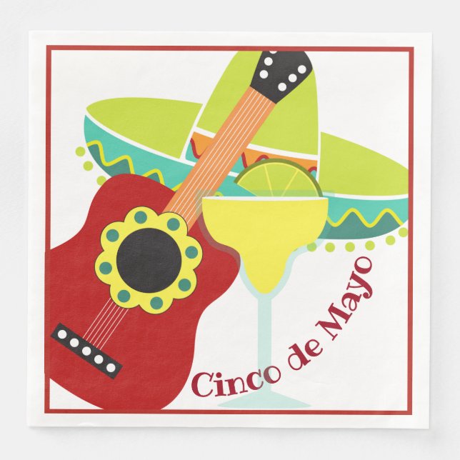 Cinco de Mayo Celebration Serviette (Vorderseite)