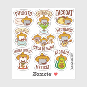 Cinco de Mayo - Cinco de Meow - Lustige Katzen-Auf Aufkleber