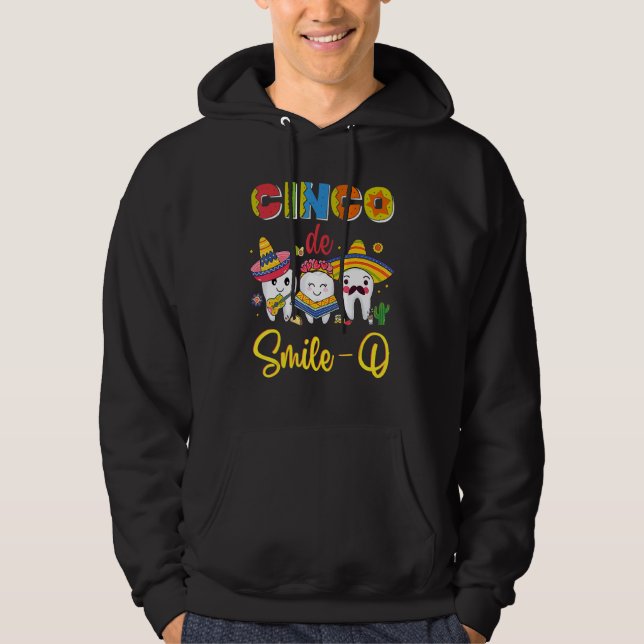 Cinco De Mayo Cinco De Smile O D Hoodie (Vorderseite)