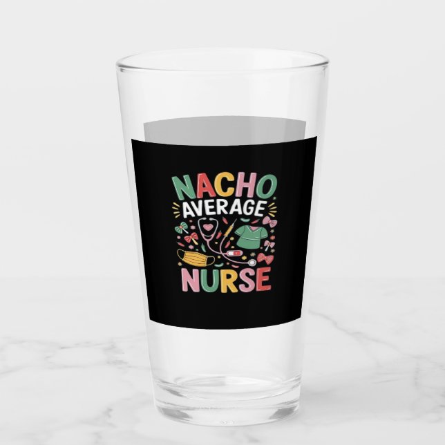 Cinco De Mayo Coquette Bow Nacho Average Nurse Nur Glas (Vorderseite)