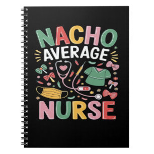Cinco De Mayo Coquette Bow Nacho Average Nurse Nur Notizblock