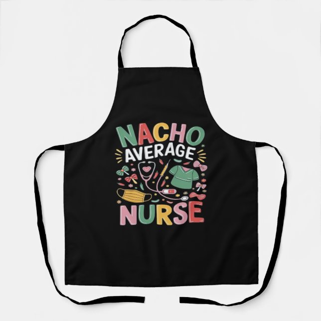 Cinco De Mayo Coquette Bow Nacho Average Nurse Nur Schürze (Vorderseite)