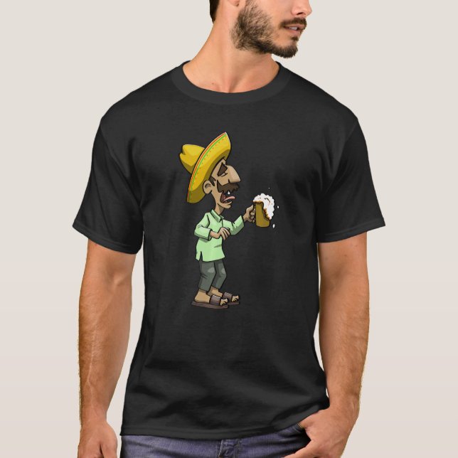 Cinco De Mayo Dabbing Drunk Tio Women Mexican Cele T-Shirt (Vorderseite)
