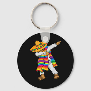 Cinco De Mayo Dabbing Mexican Poncho Kinder Kleink Schlüsselanhänger