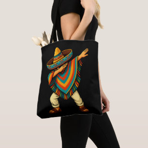 Cinco de Mayo Dabbing Mexican Poncho Tasche