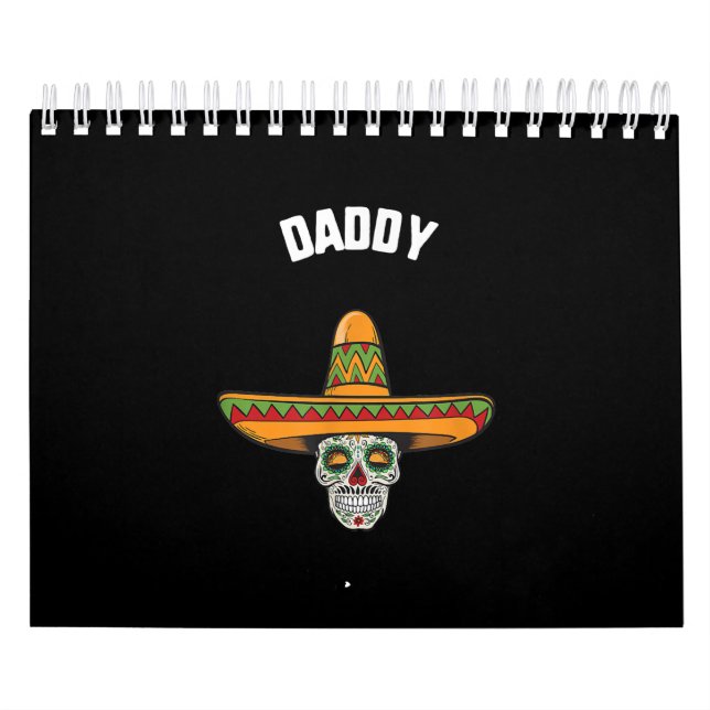 Cinco De Mayo Daddy Sugar Skull Sombrero Taco Kalender (Titelbild)