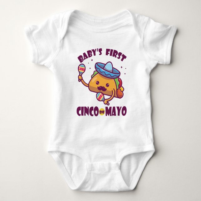 Cinco De Mayo - Das erste Cinco de Mayo für Kinder Baby Strampler (Vorderseite)