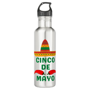 Cinco De Mayo Edelstahlflasche