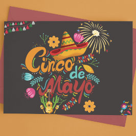Cinco De Mayo Feiertagspostkarte