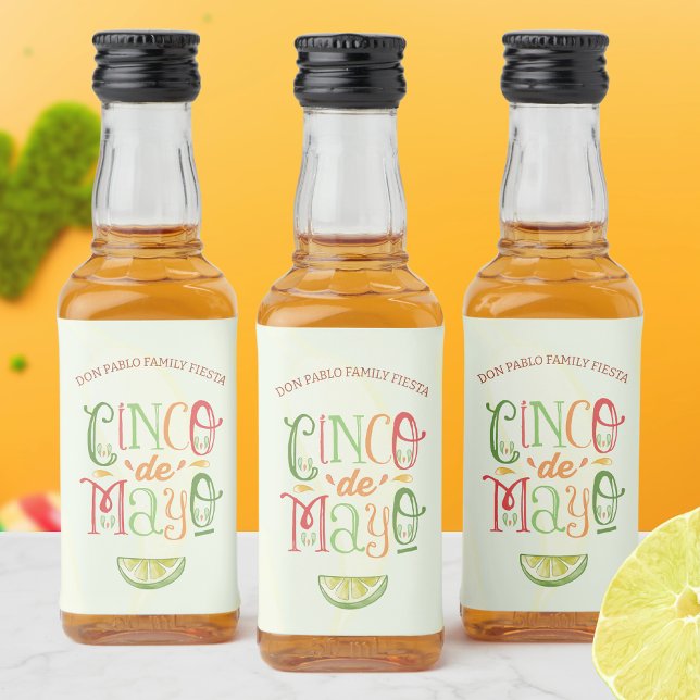 Cinco de Mayo Fiesta Alkoholflaschenetikett (Von Creator hochgeladen)