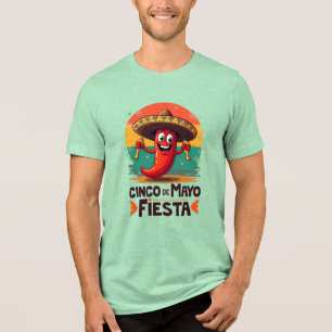 Cinco de Mayo Fiesta - Gewürz & Fun Mexikanisches Tri-Blend Shirt