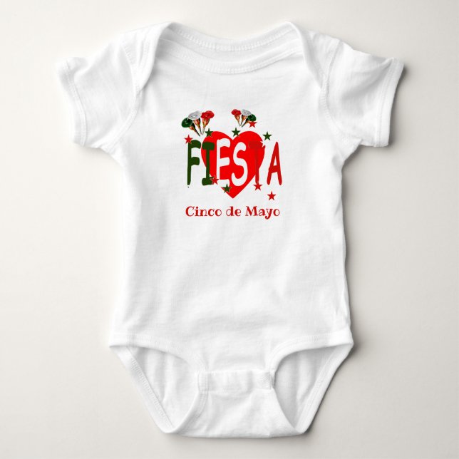 Cinco de mayo ,fiesta mexican baby strampler (Vorderseite)