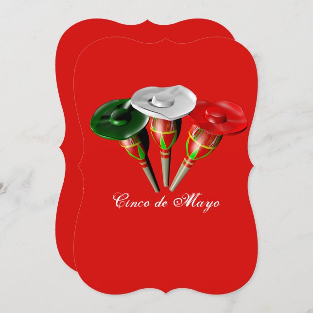 Cinco de mayo ,fiesta mexican einladung (Vorne/Hinten)
