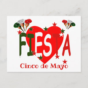 Cinco de mayo ,fiesta mexican postkarte