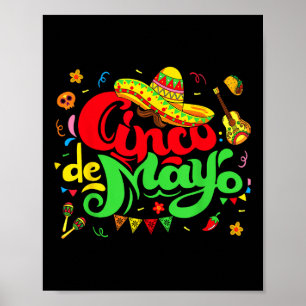 Cinco De Mayo Fiesta Mexikanisches Party 5 De Mayo Poster