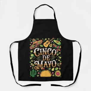 Cinco De Mayo Fiesta Niedliche Elemente des Party Schürze
