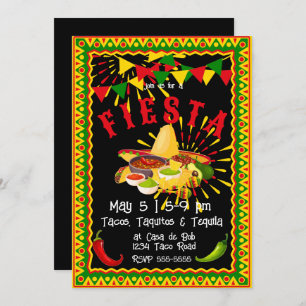 Cinco de Mayo Fiesta Salsa Einladung