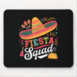 Cinco De Mayo Fiesta Squad Family Matching Group A Mousepad