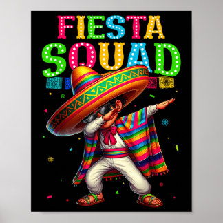 Cinco De Mayo Fiesta Squad Funny Dabiing Boys Kind Poster