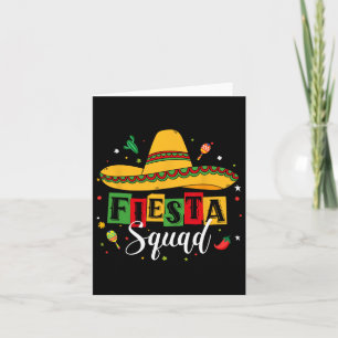 Cinco De Mayo Fiesta Squad Mexikanisches Party Cin Karte