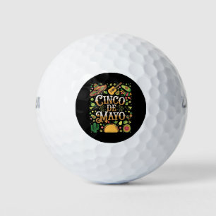 Cinco De Mayo Fiesta Süße Party-Elemente Golfball