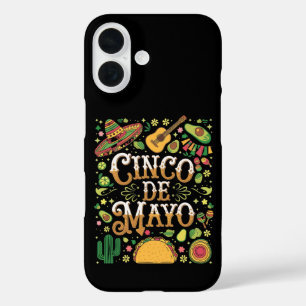 Cinco De Mayo Fiesta Süße Party-Elemente iPhone 16 Hülle