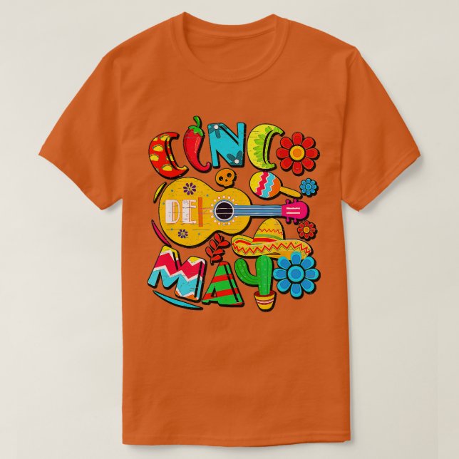 Cinco De Mayo Fiesta Überrascha Camisa 5 De Mayo V T-Shirt (Design vorne)