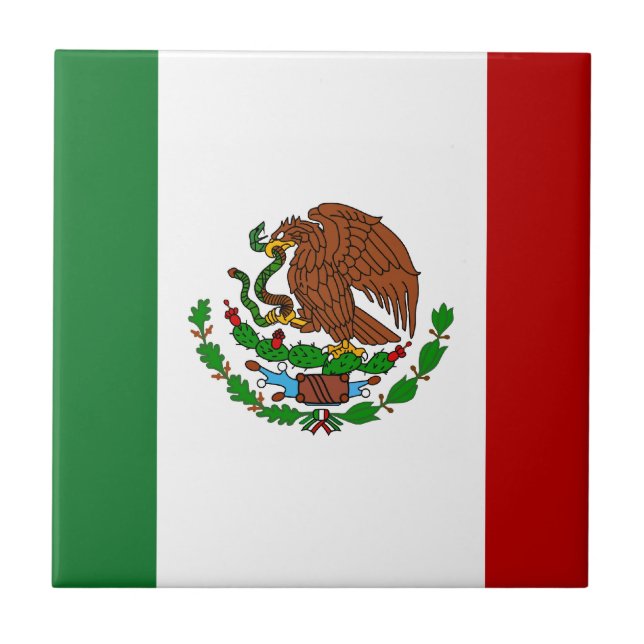 Cinco de Mayo Flag Mexiko Fliese (Vorderseite)