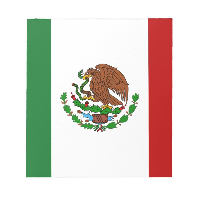 Cinco de Mayo Flag Mexiko Notizblock (Vorderseite)