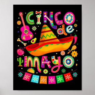 Cinco de Mayo for Mens Womens Kids Mexican Fiesta Poster