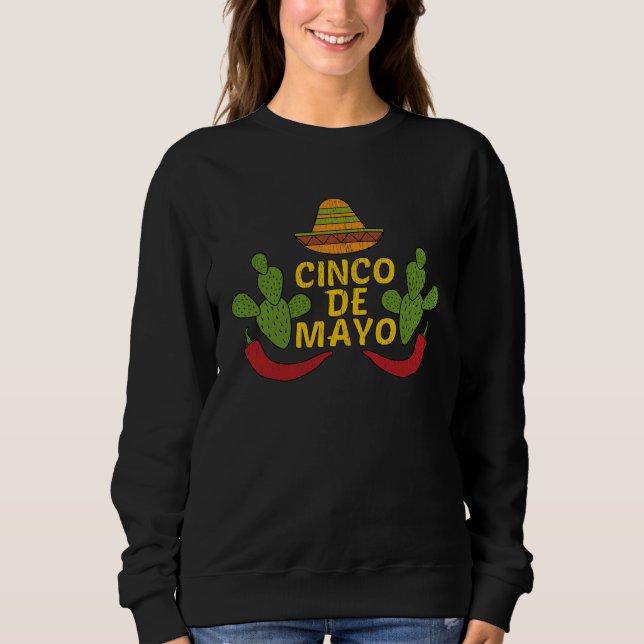 Cinco De Mayo fun party Fiesta Sweatshirt (Vorderseite)