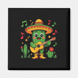 Cinco de Mayo Funny Catus mit Sombrero Hat und Gu Magnet
