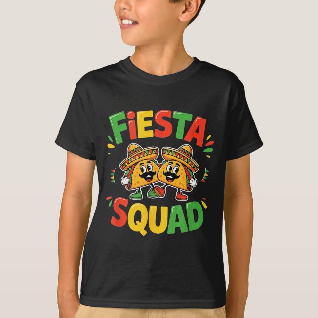 Cinco de mayo funny fiesta squad party for men T-Shirt (Vorderseite)