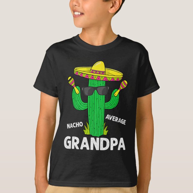 Cinco De Mayo Funny Nacho Average Grand Sombrero T-Shirt (Vorderseite)