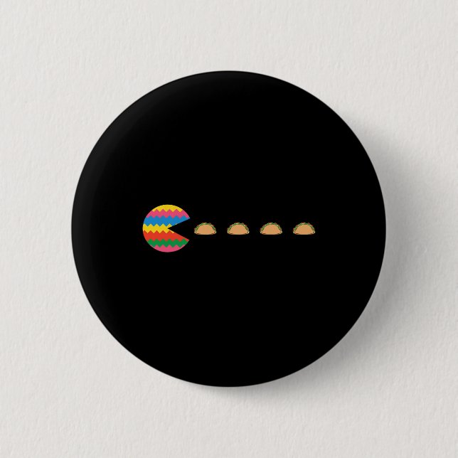 Cinco De Mayo Funny Videospiel Mexican Fiesta Game Button (Vorderseite)