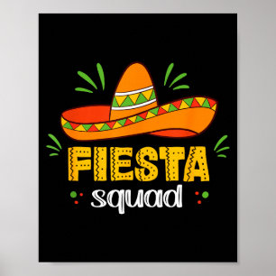 Cinco de Mayo für Frauen Fiesta-Squad Poster