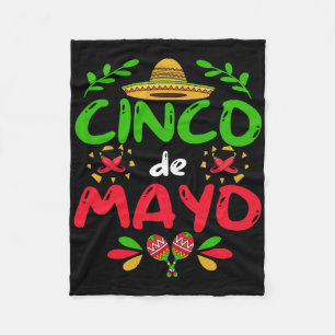 Cinco De Mayo für Männer Frauen Kinder Mexikanisch Fleecedecke