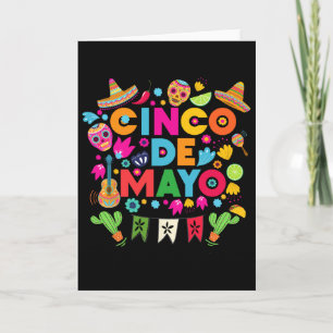 Cinco De Mayo für Männer Frauen Kinder Mexikanisch Karte