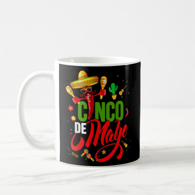 Cinco De Mayo für Mens Womens Kids Mexican Fiesta Kaffeetasse (Links)