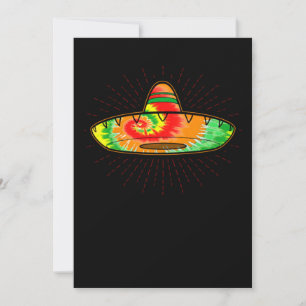 Cinco De Mayo Gefärbte Krawatte Sombrero Gefärbte  Save The Date