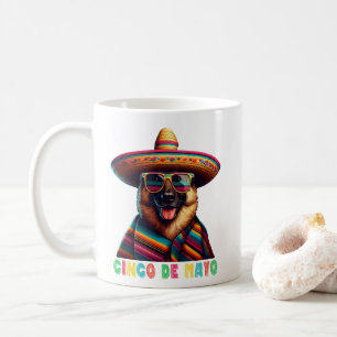 Cinco de Mayo German Shepherd with Poncho Sombrero Kaffeetasse